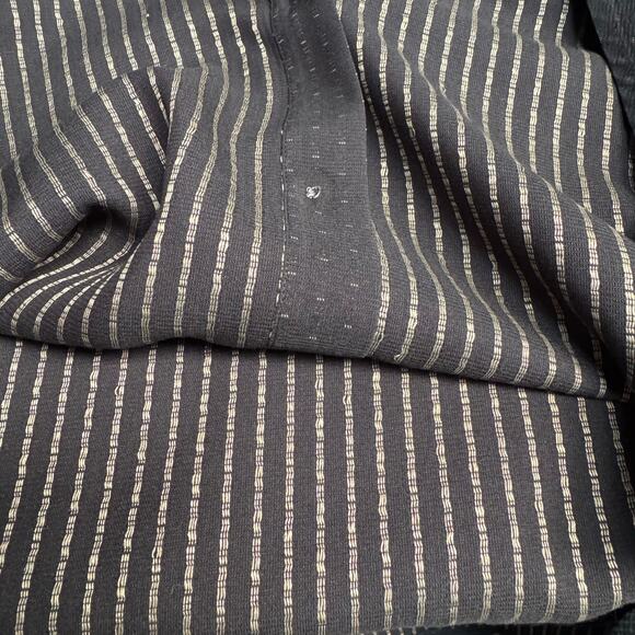 Pronto Uomo Career Button Down Modal Blend Shirt Men 2XLT Black with Gold Specks - Picture 6 of 6